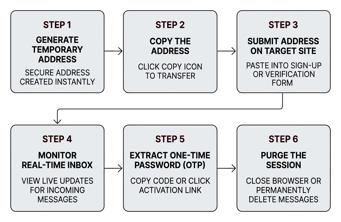 Step-by-step process of receiving a verification code online