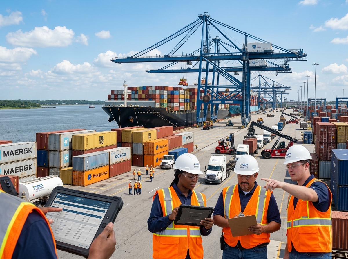 Logistics operations at the Port of Savannah requiring precise workforce scheduling - Savannah GA scheduling software