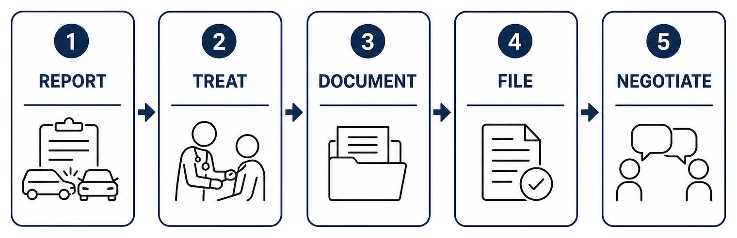Opelousas accident injury claim process: report, treat, document, file, negotiate Opelousas accident injury claim process: report, treat, document, file, negotiate