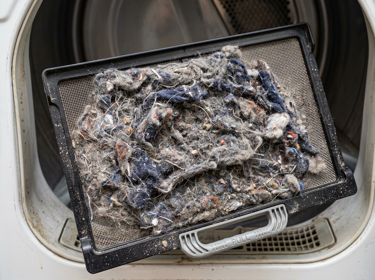 accumulated lint in a dryer trap - easy dust vent remover accumulated lint in a dryer trap - easy dust vent remover