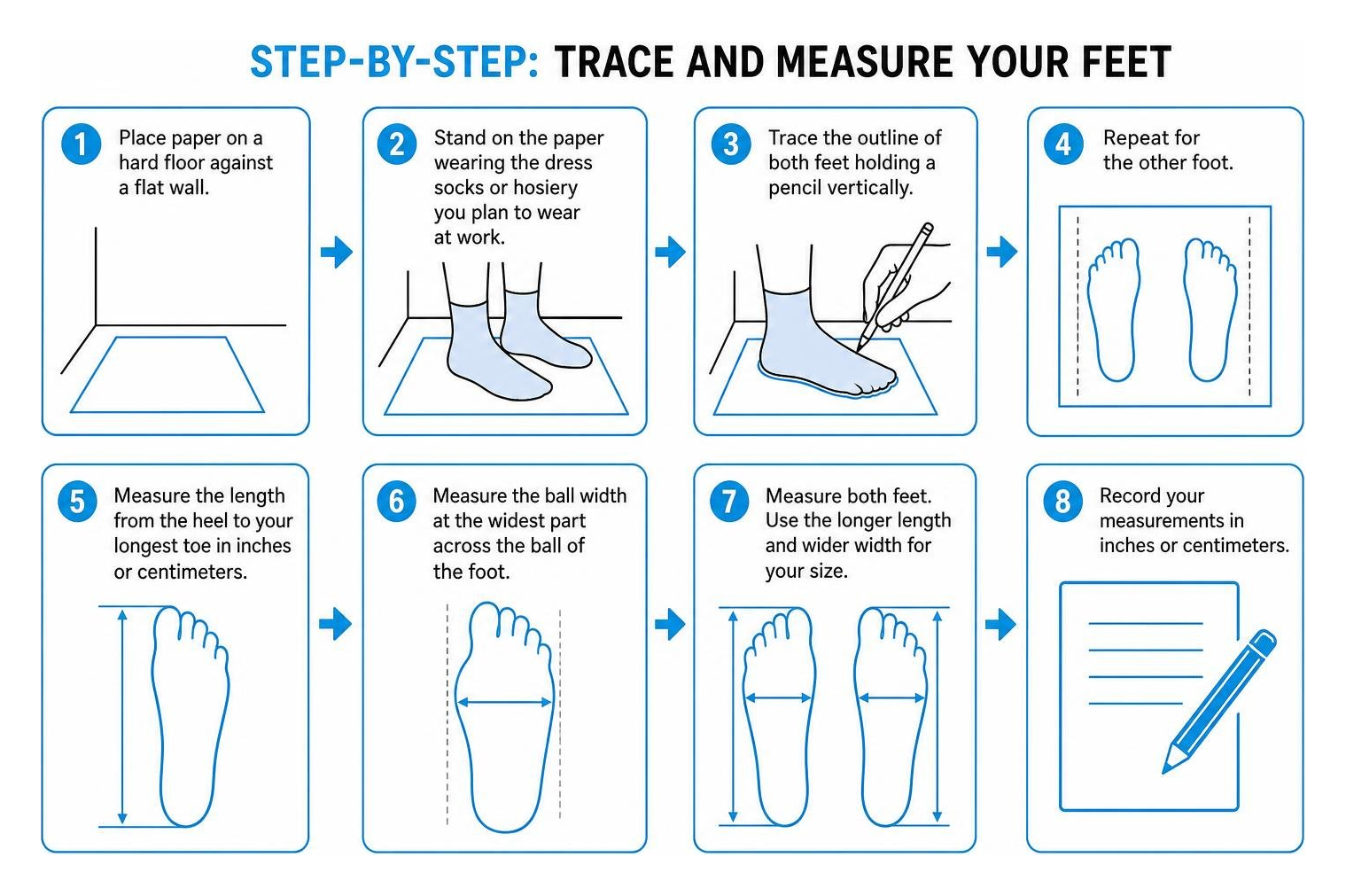 step by step process for tracing and measuring foot length and ball width step by step process for tracing and measuring foot length and ball width