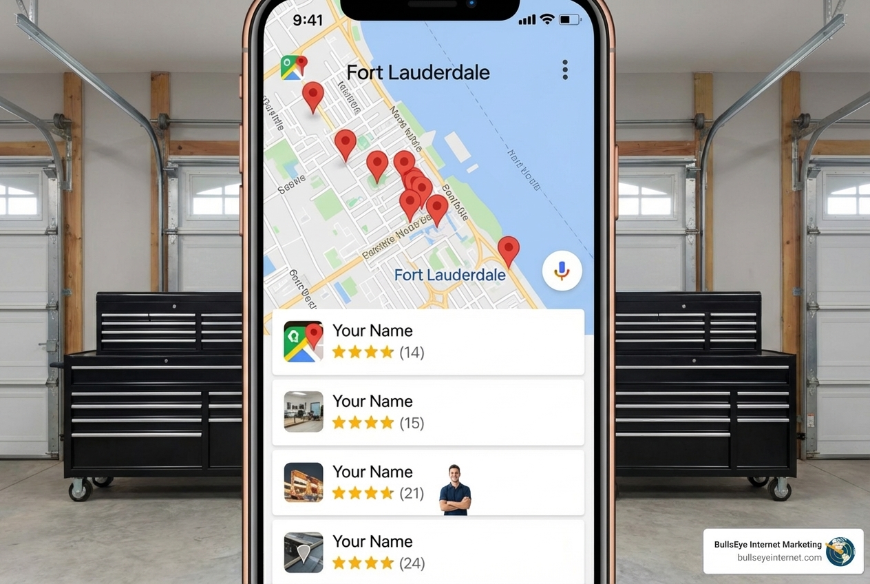 Google Maps Local Pack result for a Fort Lauderdale service - search engine optimization fort lauderdale