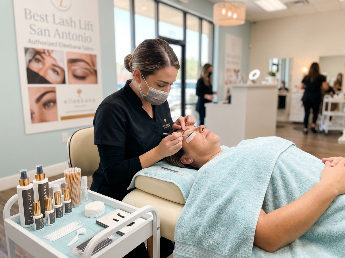 Clean, professional med spa environment - Where can I find the best lash lift in San Antonio for professional Elleebana