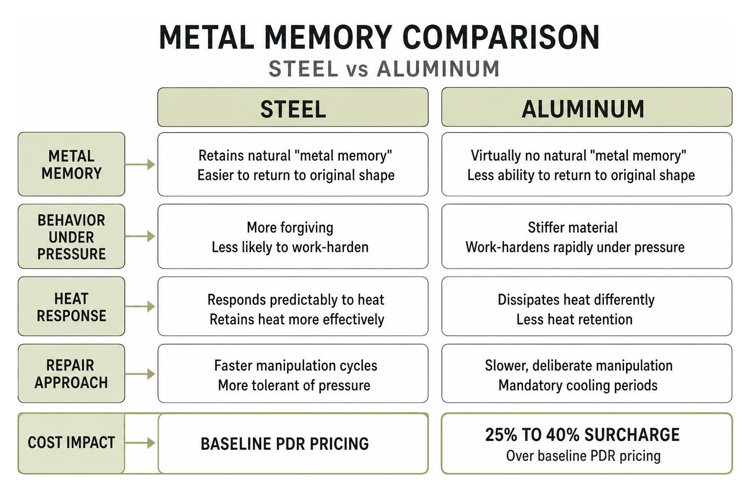 metal memory comparison steel vs aluminum Metal Memory Comparison Steel Vs Aluminum