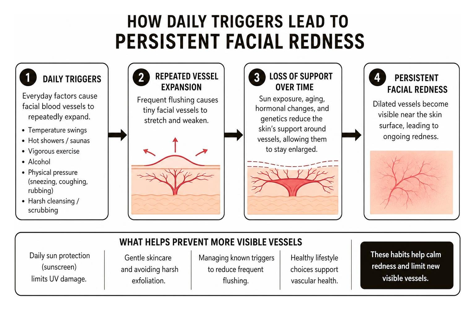 How daily triggers lead to persistent facial redness How daily triggers lead to persistent facial redness