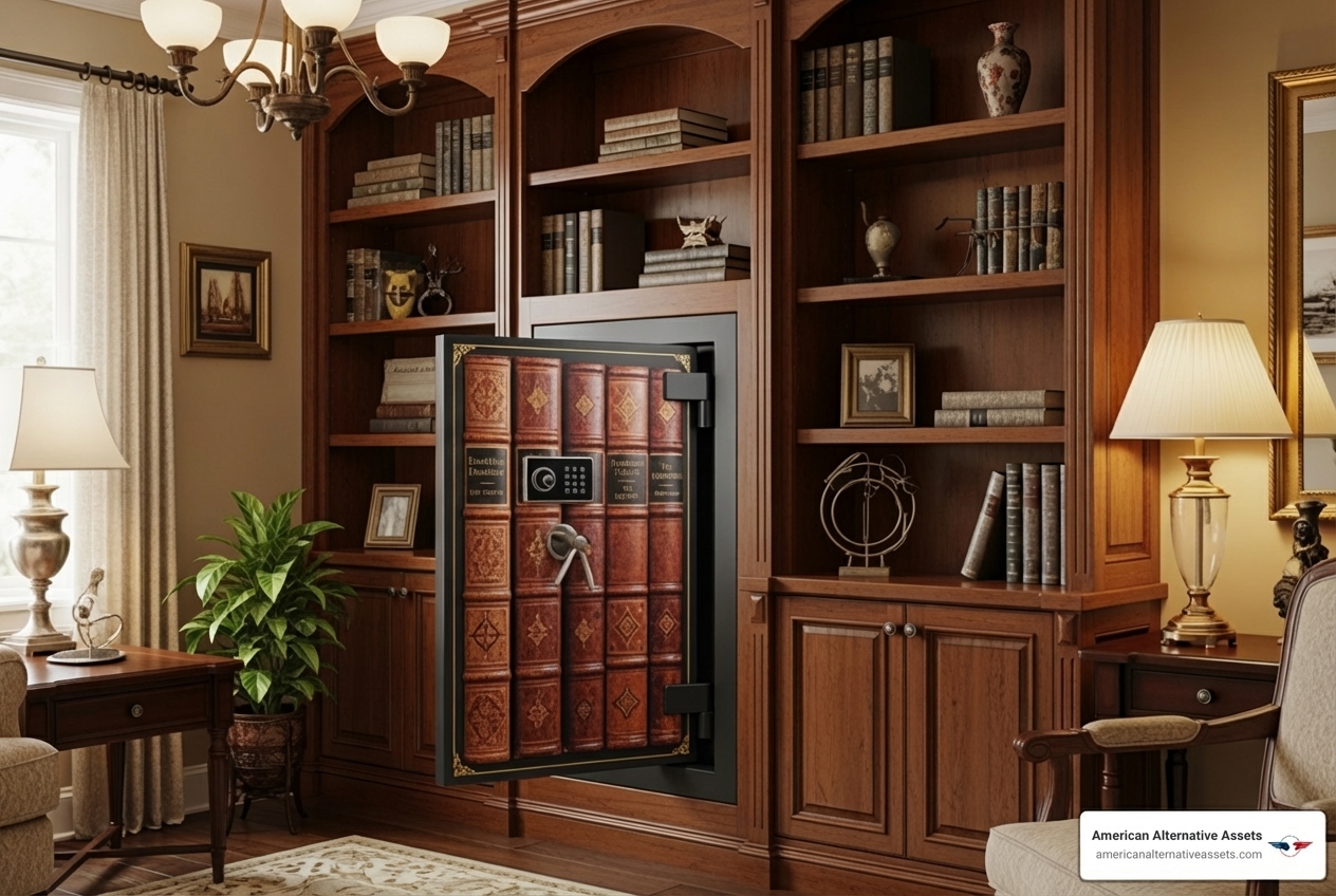 a high-quality home safe installed discreetly - precious metal security