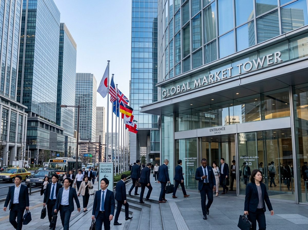 modern corporate office in a foreign city representing international market entry - how to choose a company formation modern corporate office in a foreign city representing international market entry - how to choose a company formation