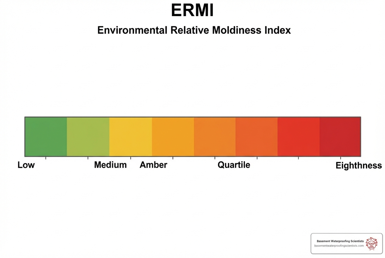 example ERMI report graph showing the quartiles - ermi mold test mycometrics example ERMI report graph showing the quartiles - ermi mold test mycometrics