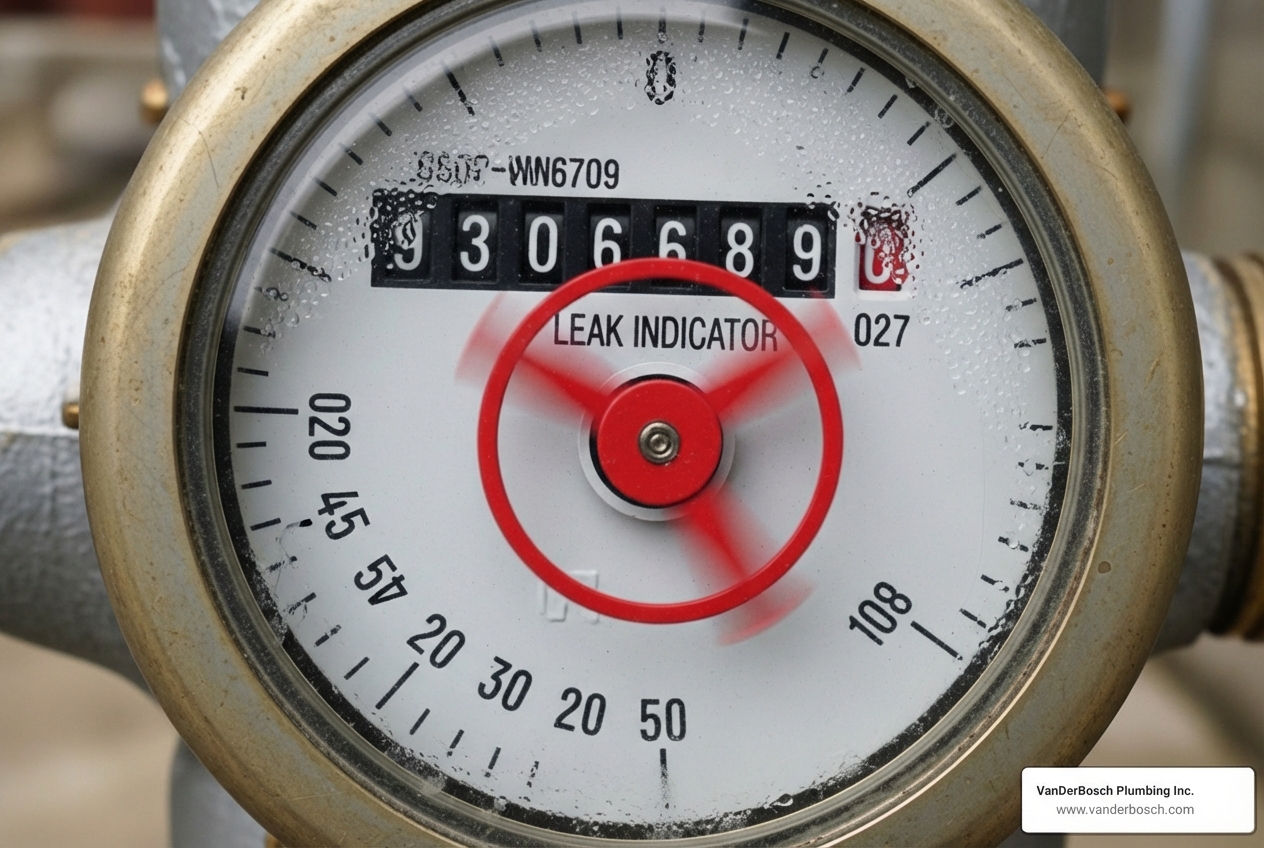 water meter leak indicator - Concrete slab leak water meter leak indicator - Concrete slab leak