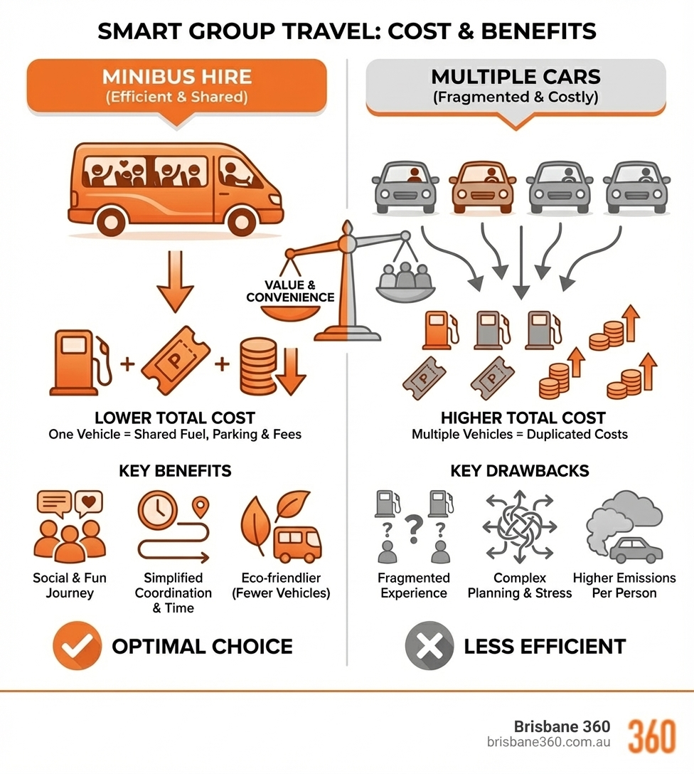 infographic showing cost savings and benefits of minibus hire versus multiple cars - private mini bus hire infographic infographic showing cost savings and benefits of minibus hire versus multiple cars - private mini bus hire infographic