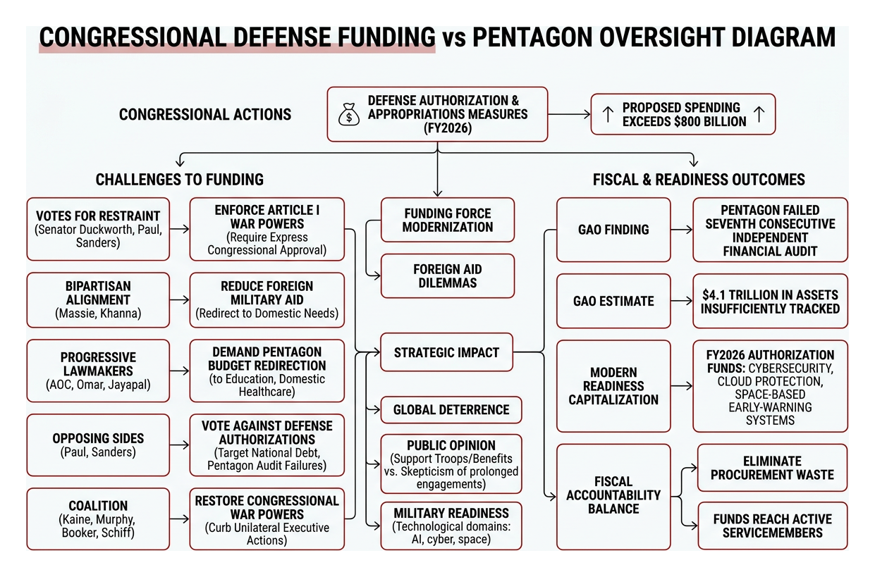Congressional Defense Funding vs Pentagon Oversight Diagram Congressional Defense Funding vs Pentagon Oversight Diagram