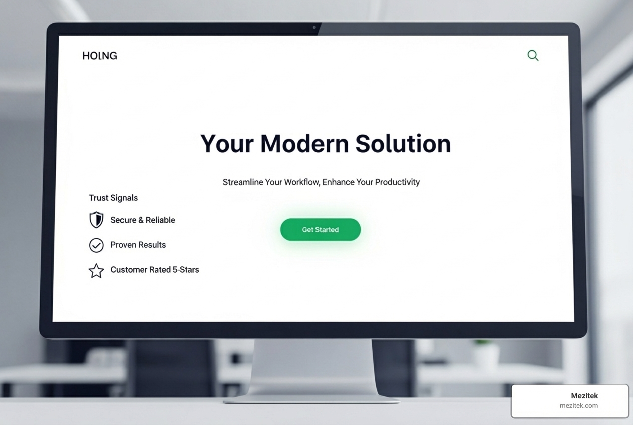 landing page with key elements highlighted - increase landing page conversion rate landing page with key elements highlighted - increase landing page conversion rate