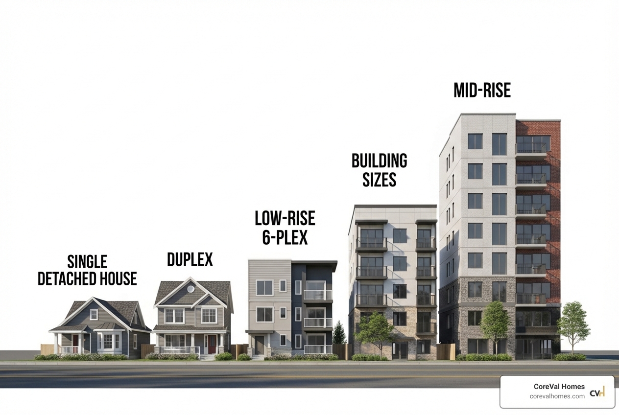 Building scales graphic - Vancouver zoning changes