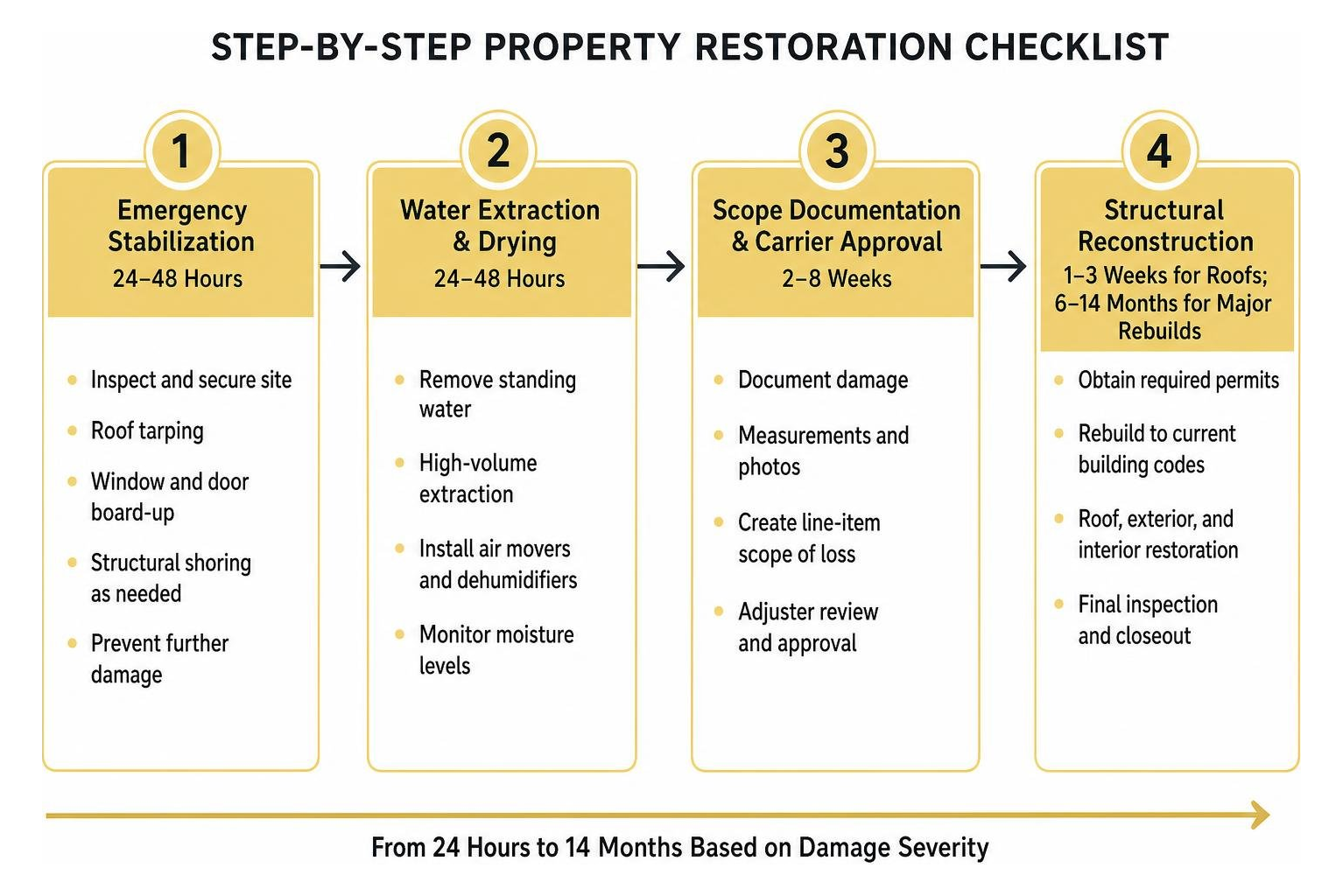 step-by-step property restoration checklist