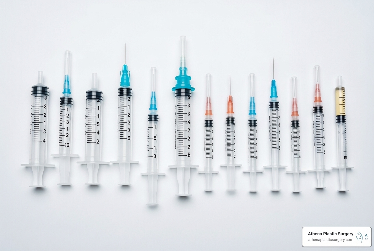 Different types of dermal filler syringes - average cost of non surgical nose job Different types of dermal filler syringes - average cost of non surgical nose job