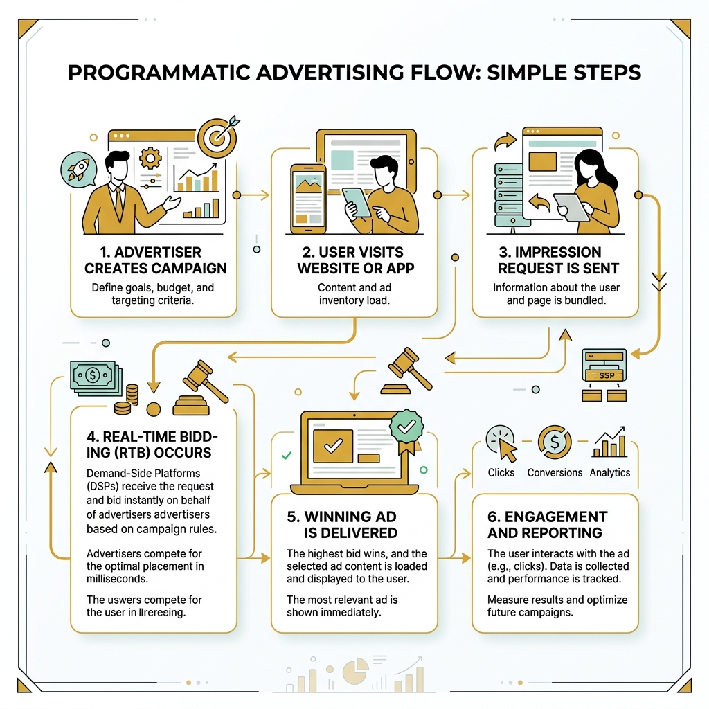 programmatic advertising flow - digital advertising overview
