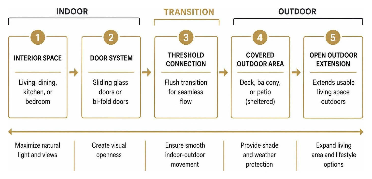 Indoor-Outdoor Transition Dynamics