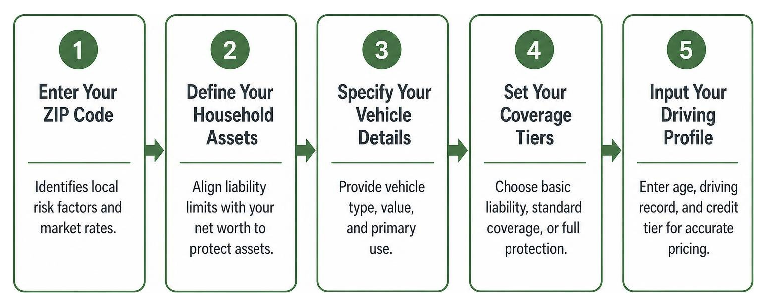 Step-by-step process of calculating and optimizing your premium
