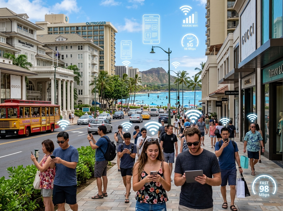 Waikiki business district showing the importance of local digital presence and mobile optimization - website maintenance Waikiki business district showing the importance of local digital presence and mobile optimization - website maintenance