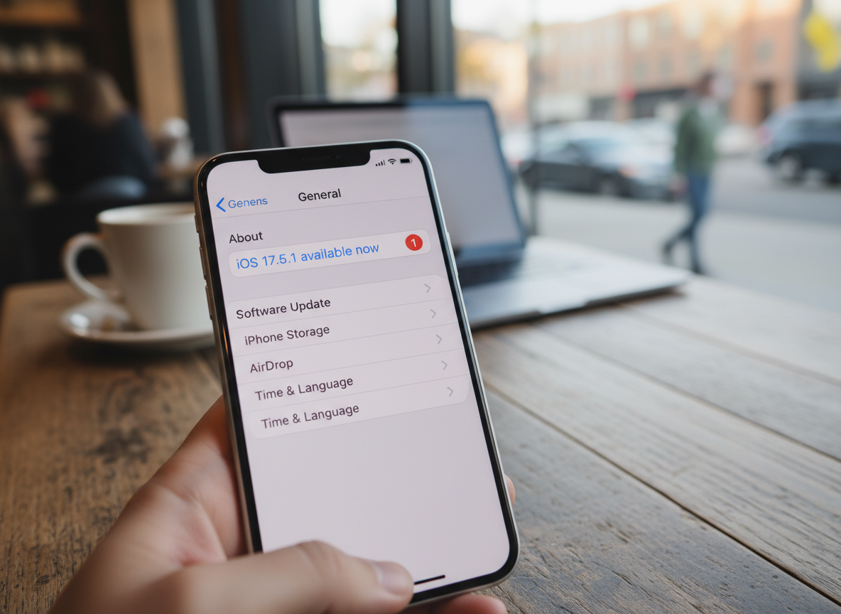 iPhone screen showing an available iOS software update in settings - why is my apple pay not working iPhone screen showing an available iOS software update in settings - why is my apple pay not working