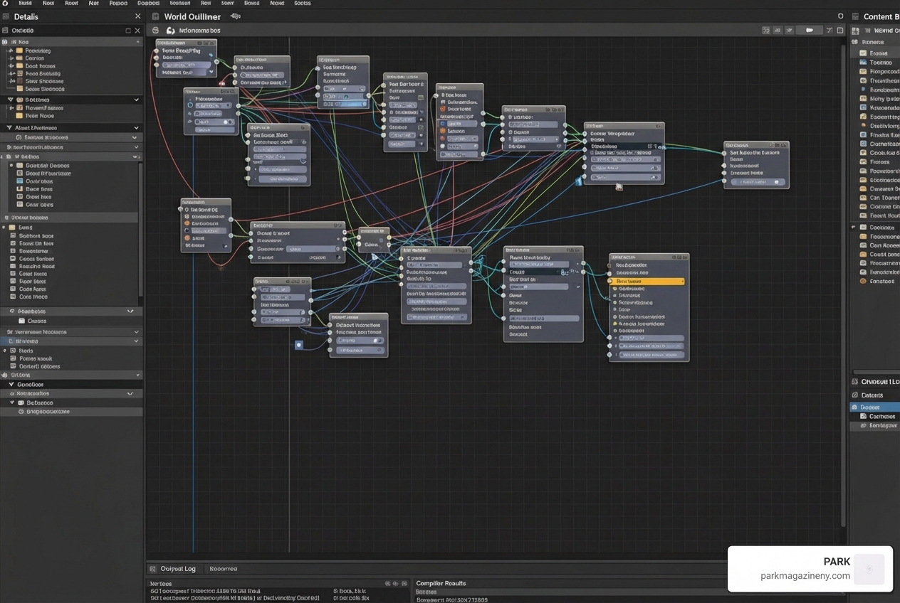 Unreal Engine editor with code blueprints visible - gamekit Unreal Engine editor with code blueprints visible - gamekit