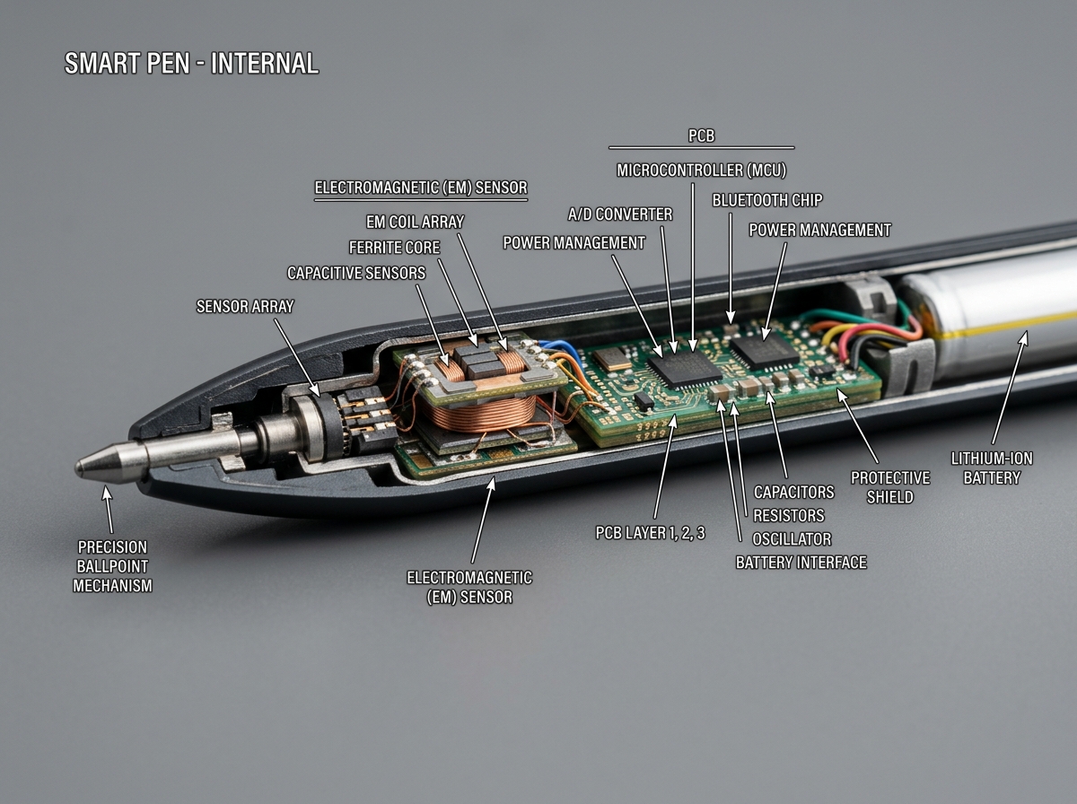 smart pen internal sensor - cloud connected writing pad