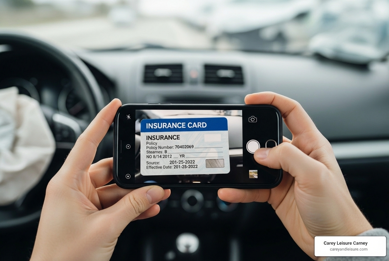 driver using phone to photograph insurance card - What to do after accident driver using phone to photograph insurance card - What to do after accident