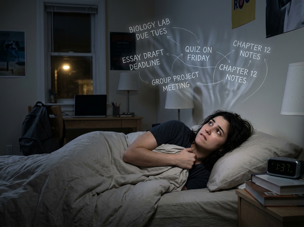student struggling to sleep while thinking about deadlines - effects of procrastination on students student struggling to sleep while thinking about deadlines - effects of procrastination on students