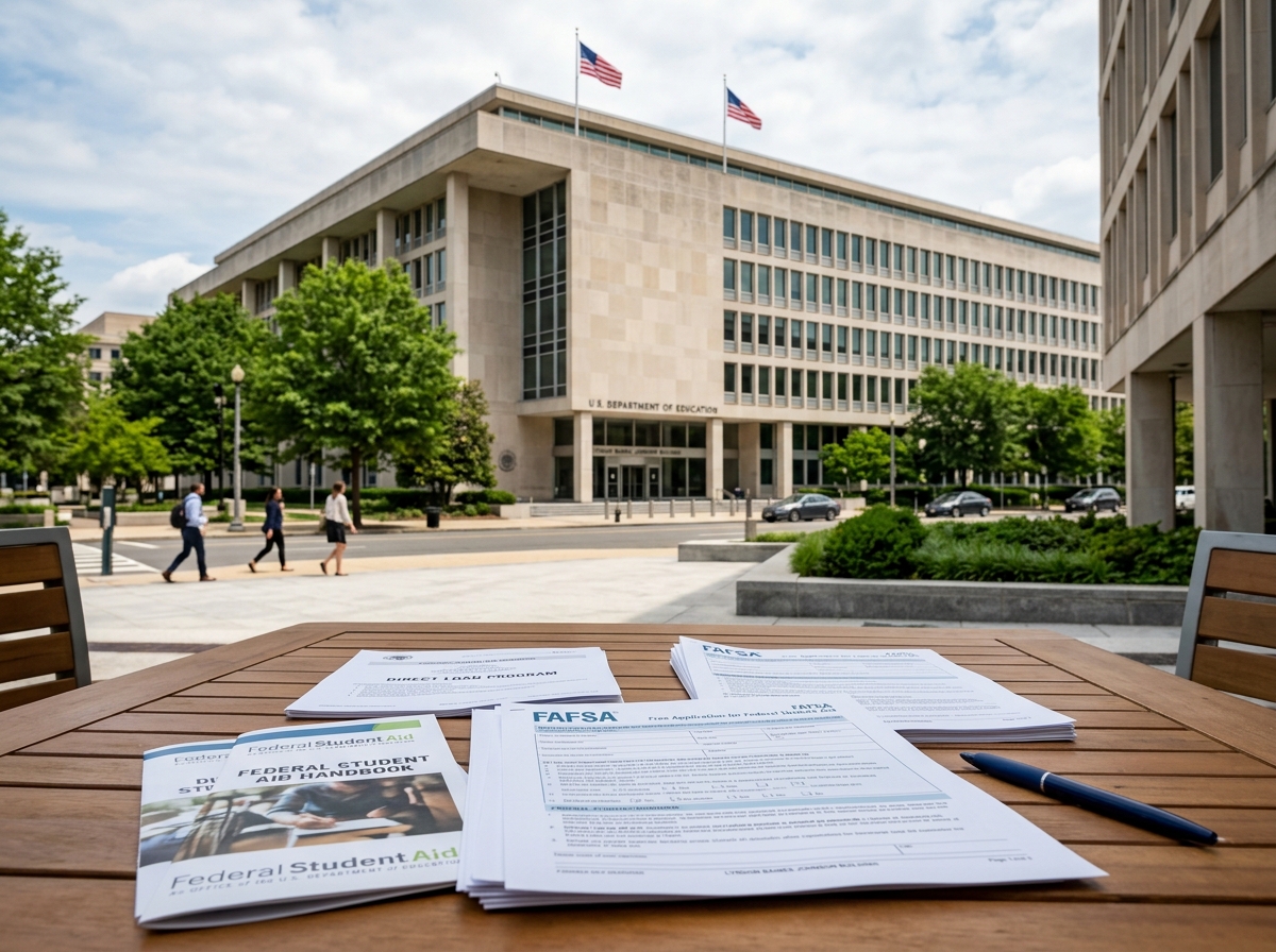 Department of Education building and federal aid paperwork - student delay claim process