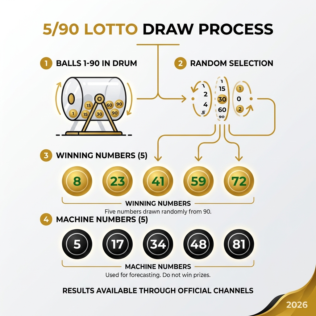 5/90 draw process infographic - golden chance lotto result infographic 5/90 draw process infographic - golden chance lotto result infographic