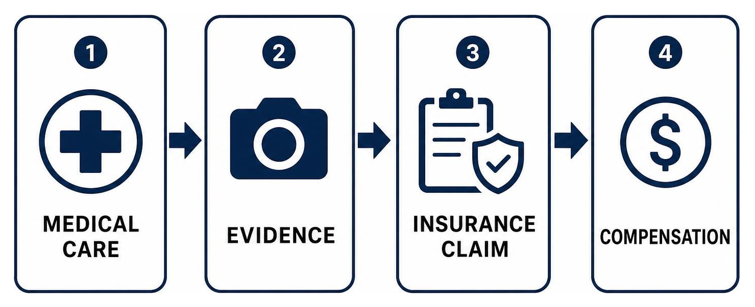 Head-on collision claim steps: medical care, evidence, insurance claim, compensation Head-on collision claim steps: medical care, evidence, insurance claim, compensation