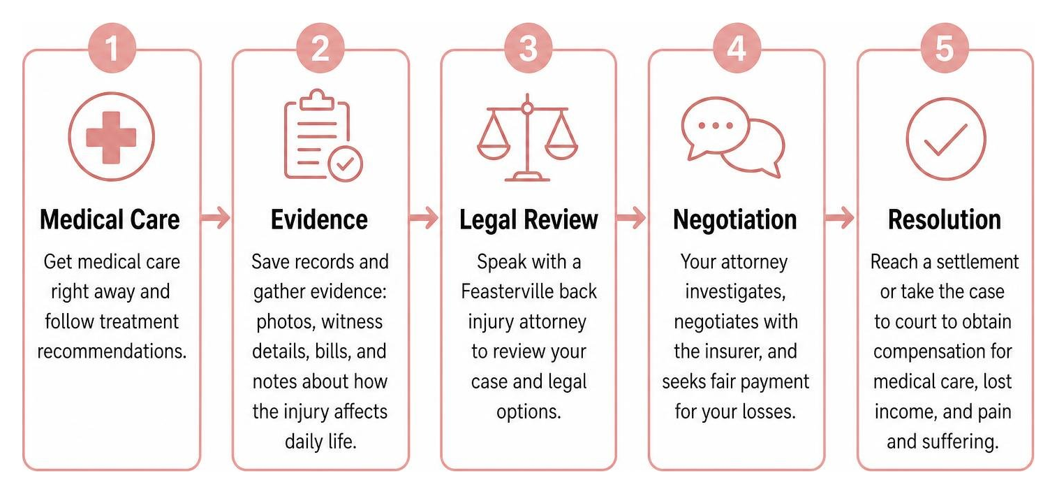 Back injury claim roadmap: medical care, evidence, legal review, negotiation, and resolution Back injury claim roadmap: medical care, evidence, legal review, negotiation, and resolution