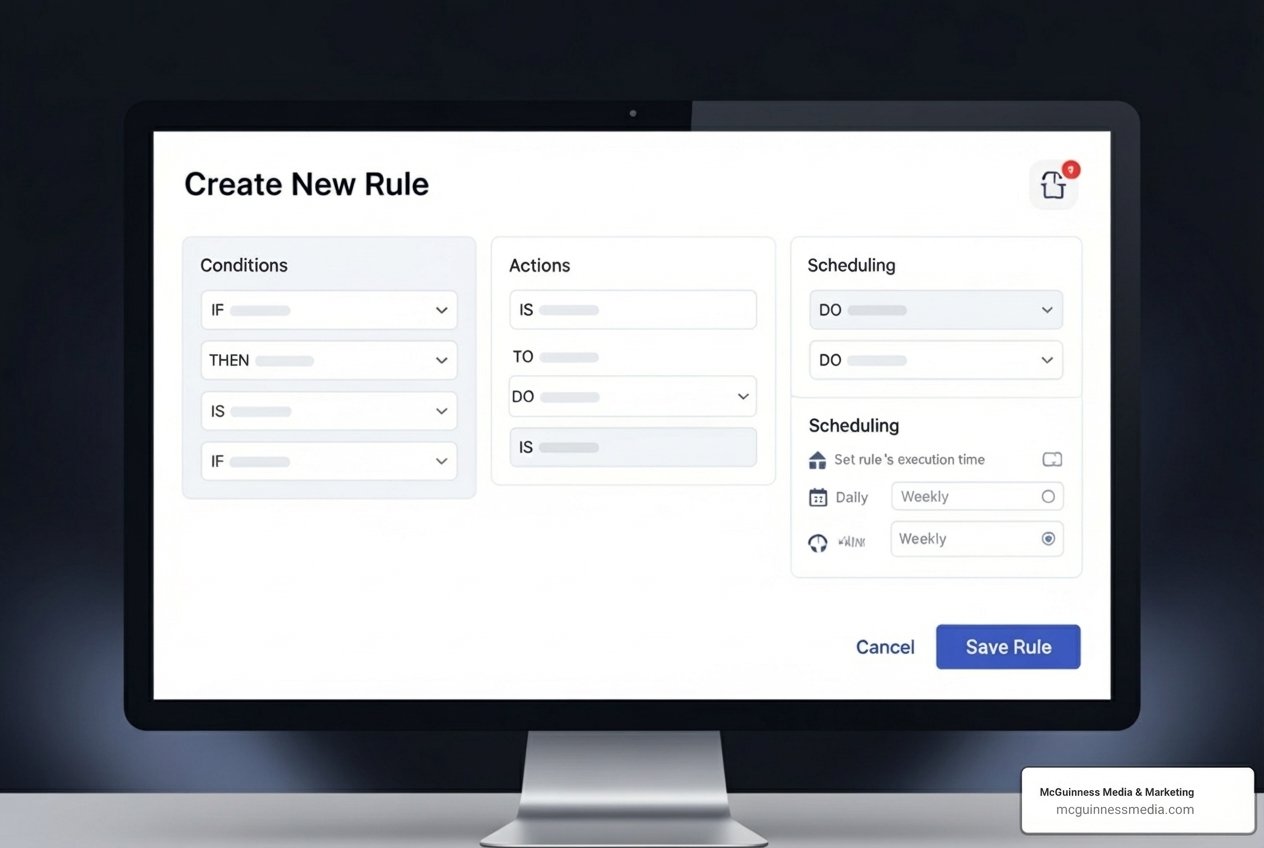 Automated rules creation interface - google ads manager