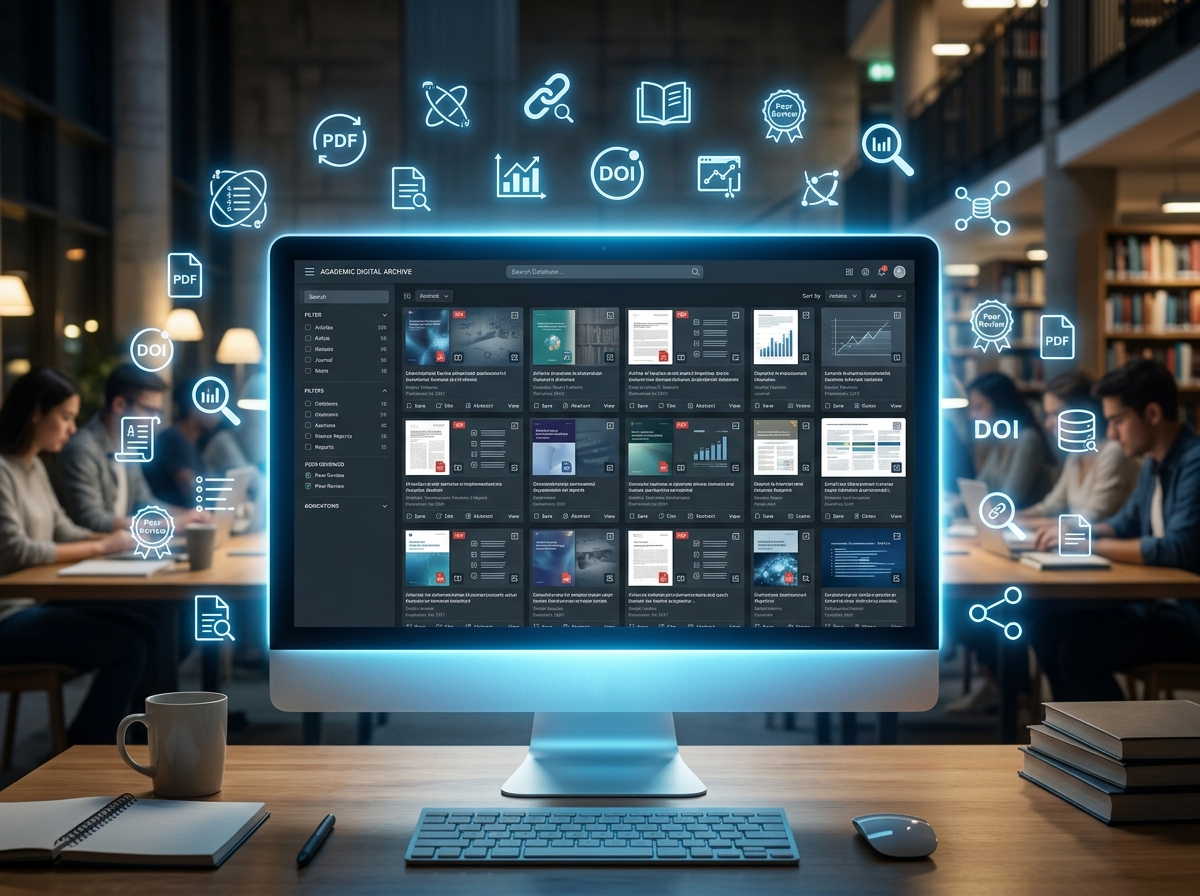 digital library database with scholarly icons - ai essay citation helper digital library database with scholarly icons - ai essay citation helper