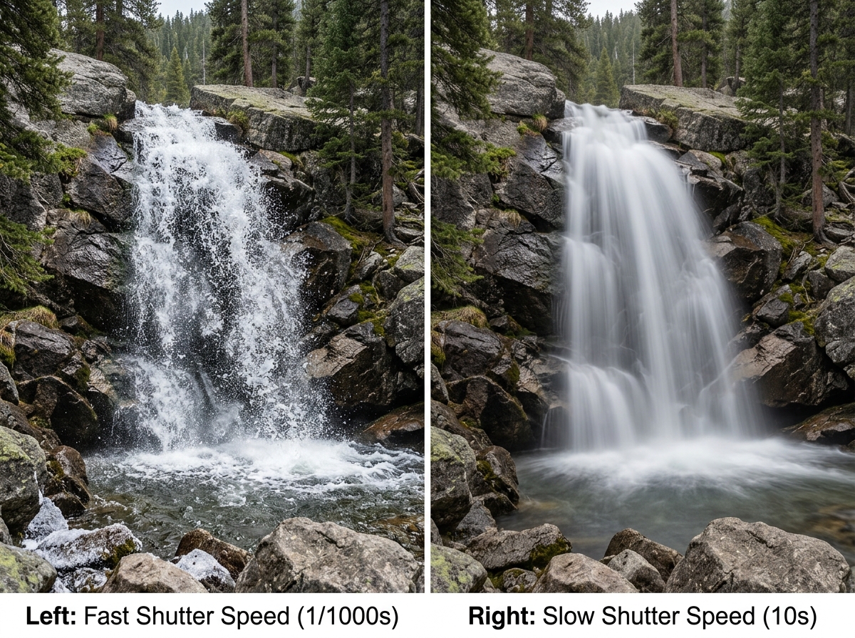 comparison of frozen motion at high shutter speed versus blurred motion at slow shutter speed - how to do long exposure comparison of frozen motion at high shutter speed versus blurred motion at slow shutter speed - how to do long exposure