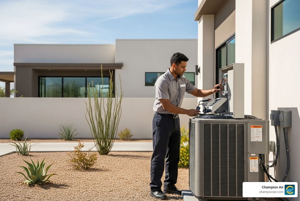 infographic showing three main benefits of heat pump maintenance: reduced energy bills by up to thirty percent with dollar signs and downward arrow, extended system lifespan of ten to fifteen years with calendar icon, and improved indoor air quality with clean air and filter symbols - heat pump maintenance in scottsdale, az infographic showing three main benefits of heat pump maintenance: reduced energy bills by up to thirty percent with dollar signs and downward arrow, extended system lifespan of ten to fifteen years with calendar icon, and improved indoor air quality with clean air and filter symbols - heat pump maintenance in scottsdale, az