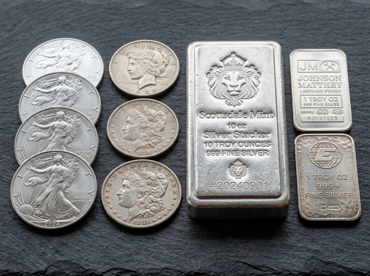 comparison of silver coins and silver bars - authentic precious metals dealer comparison of silver coins and silver bars - authentic precious metals dealer