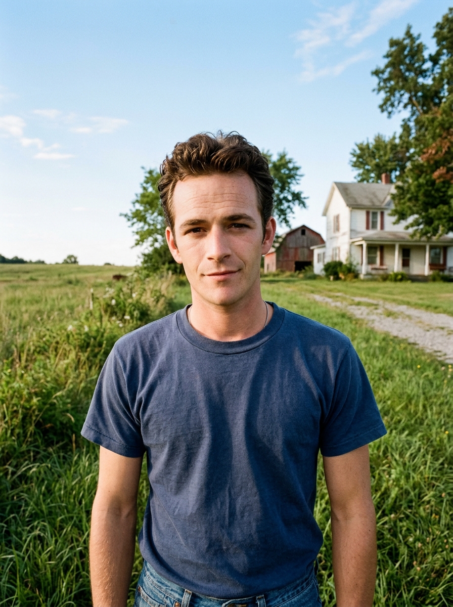 Young Luke Perry during his early years in Ohio - luke perry Young Luke Perry during his early years in Ohio - luke perry