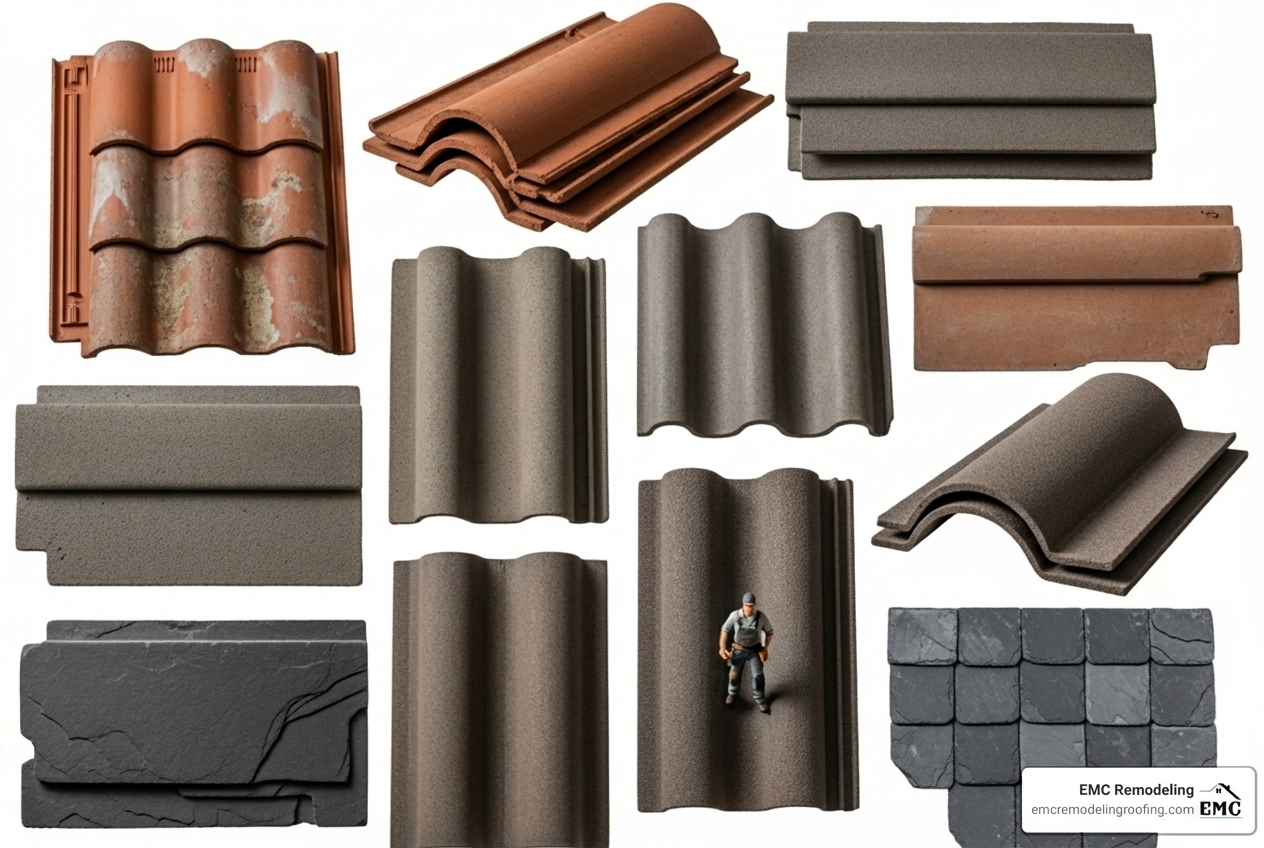 different tile styles and colors - tile roofing companies near me cedar park tx