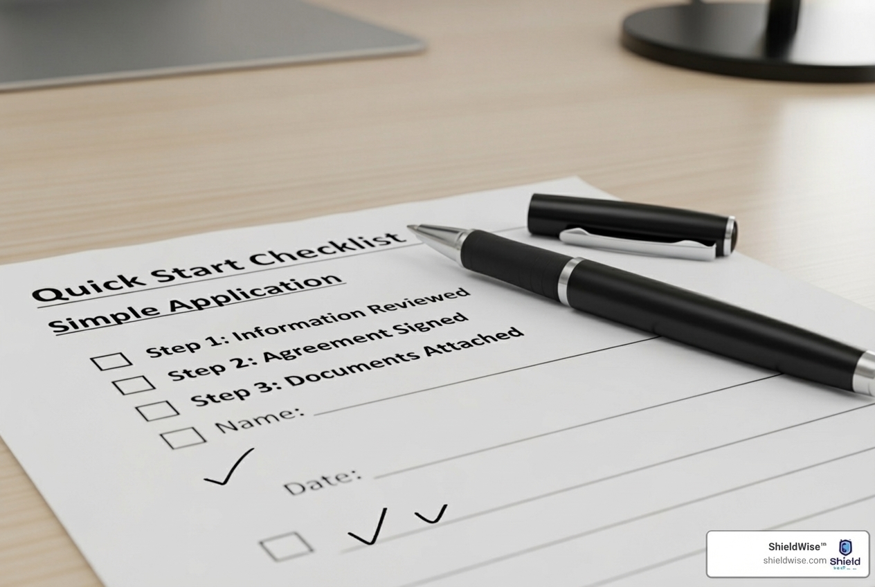 simple checklist for final expense application - difference between final expense and life insurance
