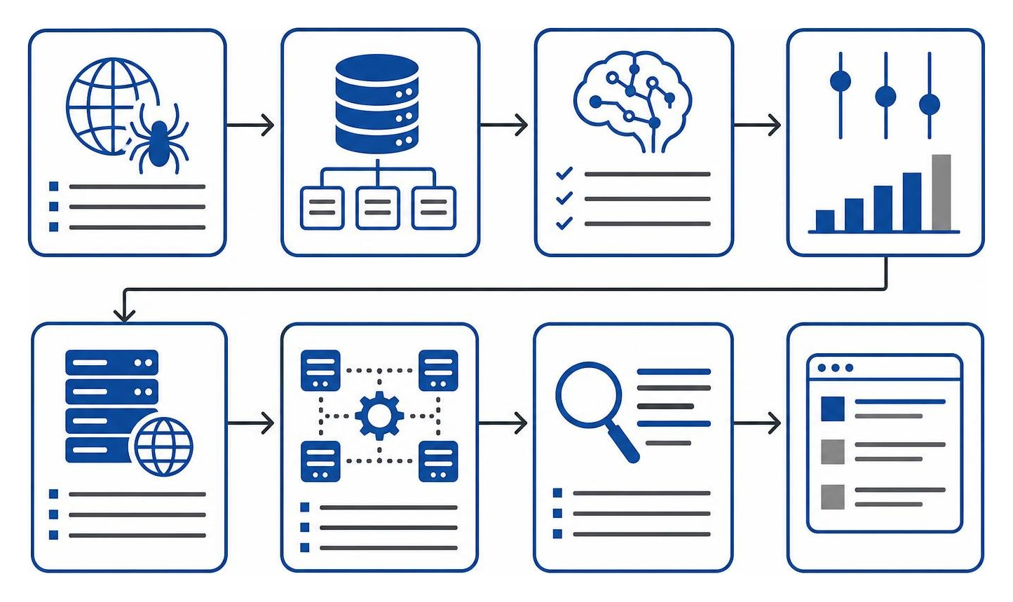 Google search ranking deployment and data processing pipeline