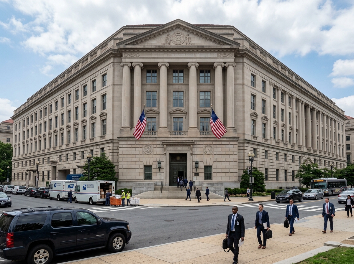 The IRS building in Washington D.C. representing federal tax enforcement and processing - erc program ending