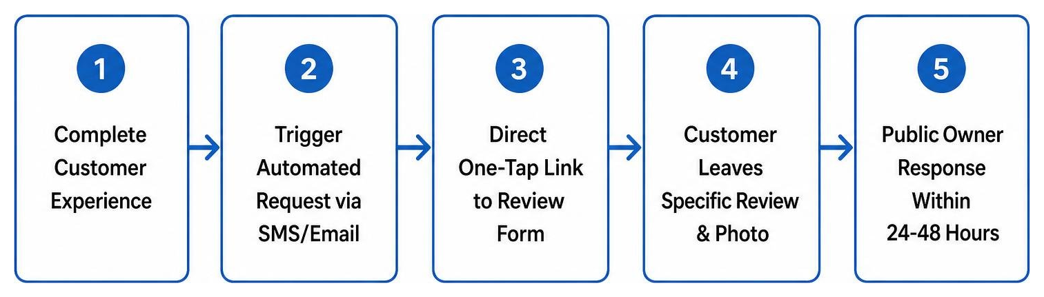 automated local customer review request flow automated local customer review request flow
