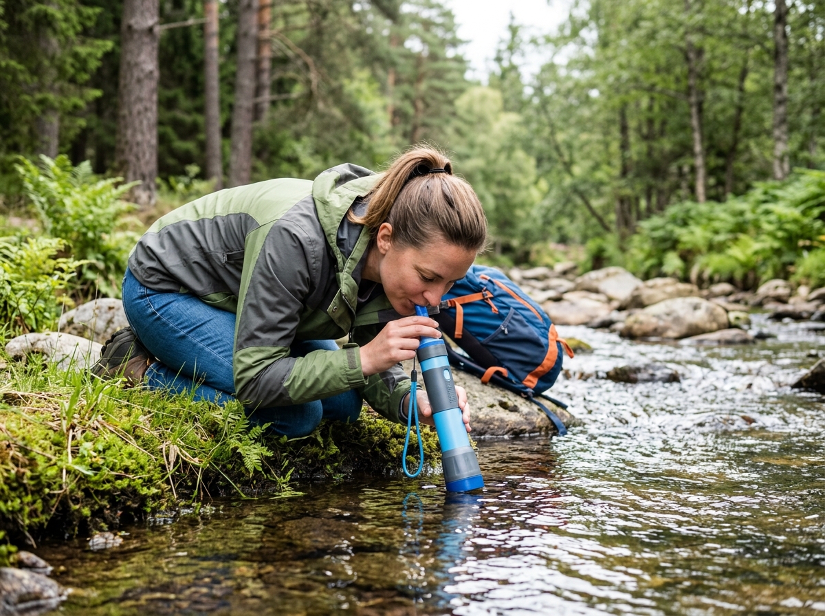 emergency survival kit with water filter straw - camping water filter straw emergency survival kit with water filter straw - camping water filter straw