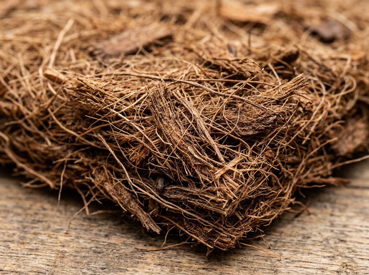 The fibrous texture of raw coconut coir used in coco grow pads - coco grow pads The fibrous texture of raw coconut coir used in coco grow pads - coco grow pads