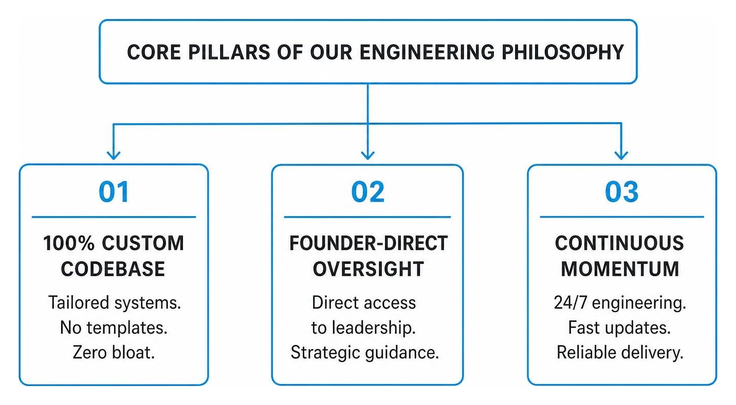 Core pillars of BMG Media Co.'s engineering philosophy