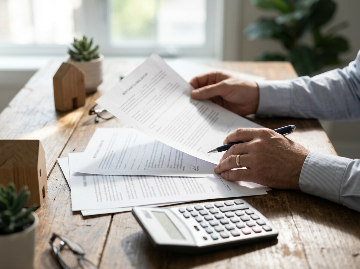 mortgage closing documents detailing interest caps and margins
