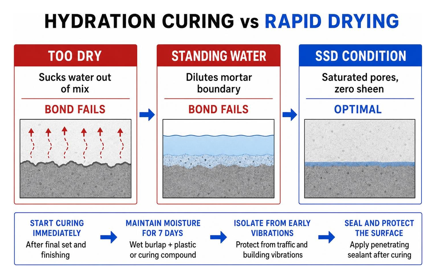hydration curing vs rapid drying hydration curing vs rapid drying