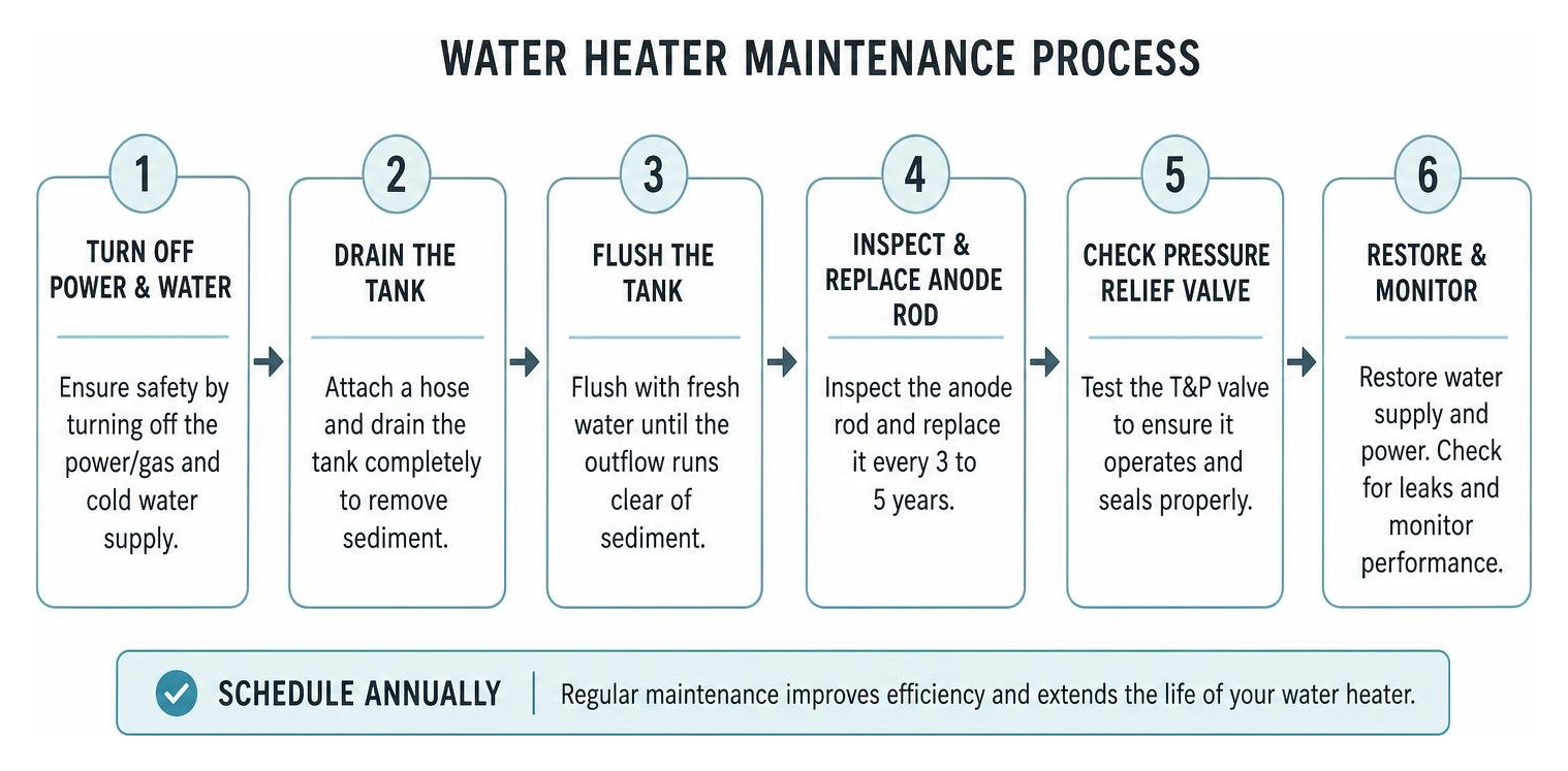 water heater maintenance process diagram water heater maintenance process diagram