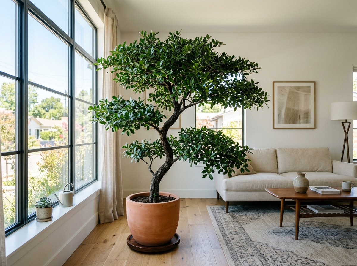 Black Olive tree near a bright south-facing window - black olive tree indoor care